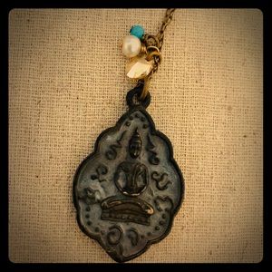 Antique Free Your Soul long / adjustable necklace